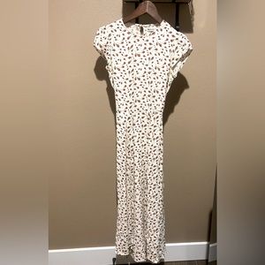 Reformation Cream Marion Gavin Dress